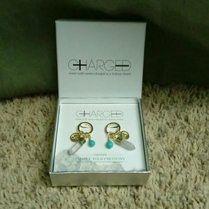 Semiprecious gemstone earrings NWOT